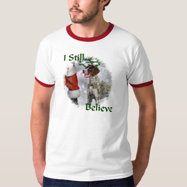 Tyska julklappar för kortfristig pekare t-shirt (Framsida)