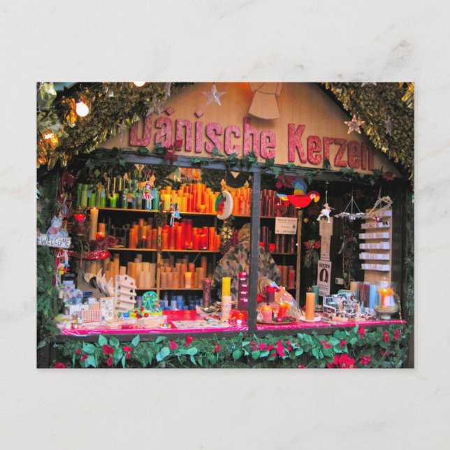 Tyska julljus helg vykort (Framsida)