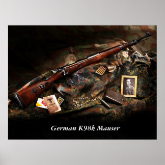Tyska K98k Mauser Poster