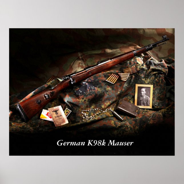 Tyska K98k Mauser Poster (Framsidan)