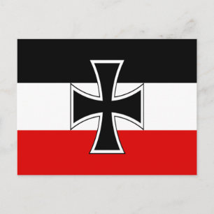 Tyska kejsardömets flagga vykort