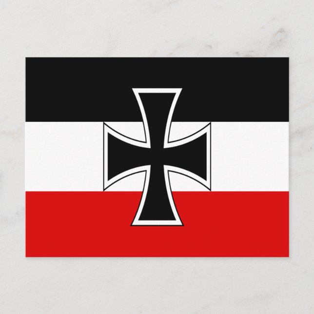 Tyska kejsardömets flagga vykort (Framsida)