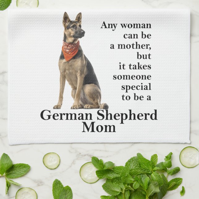 Tyska kökshanddumet Shepherd Mamma Kökshandduk (Vikta)