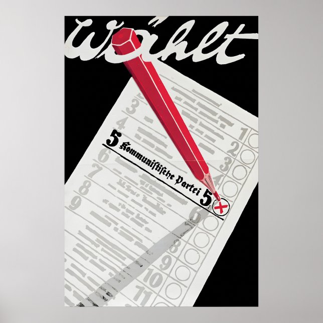 Tyska kommunistpartiets valaffisch, Weimar Poster (Framsidan)