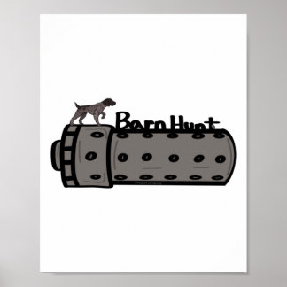 Tyska Kort Hair Pointer Barnjaga Sticker Poster