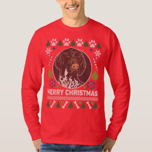 Tyska korthärdaren Uggig julsötare Tee Shirt