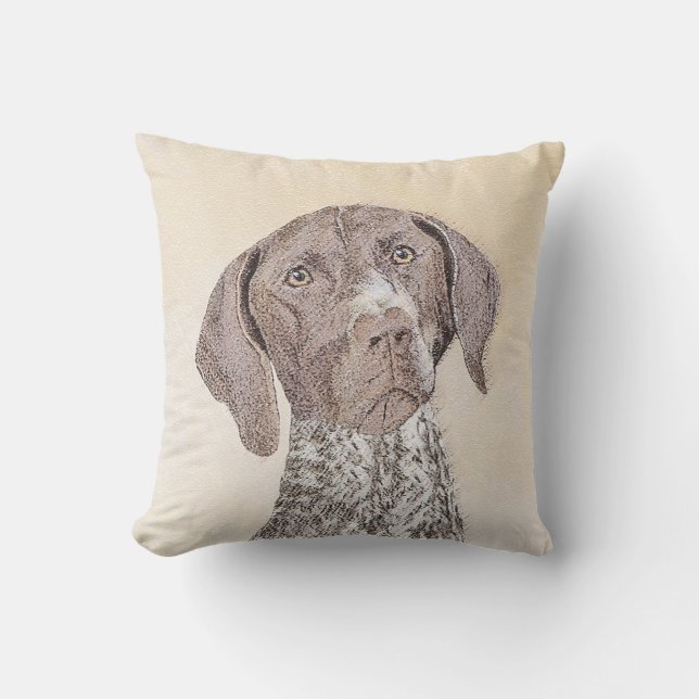 Tyska kortkommandon - Hund Art Kudde (Framsida)