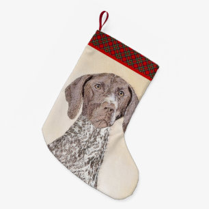 Tyska kortkommandon - Hund Art Liten Julstrumpa