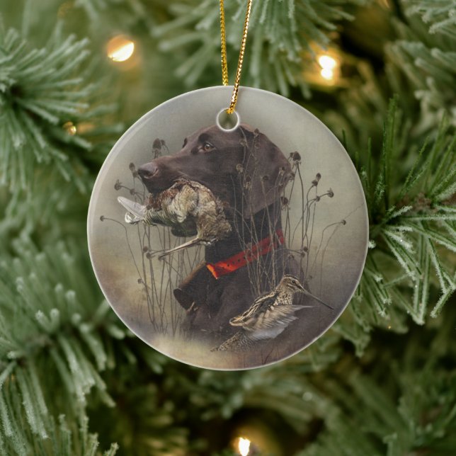 Tyska kortkommandon julgransprydnad keramik (Träd)