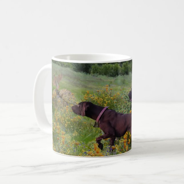 Tyska kortkommandon kaffemugg (Framsida vänster)