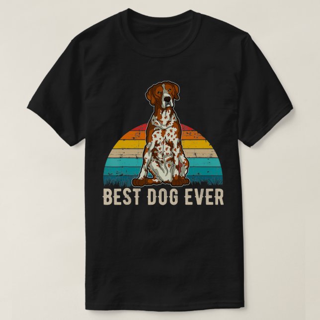 Tyska kortstolpar GSP Hund aveln T Shirt (Design framsida)