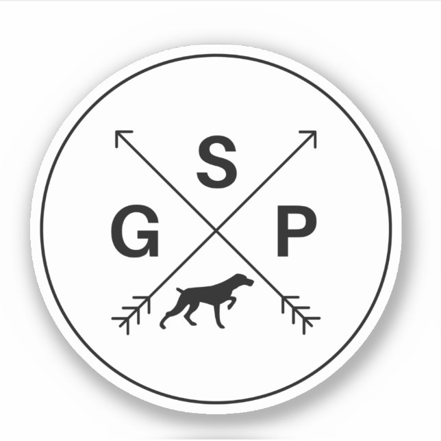 Tyska kortstolpar GSP Klistermärken (Framsida)