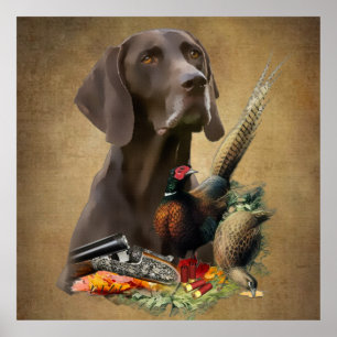 Tyska kortstolpar GSP Poster