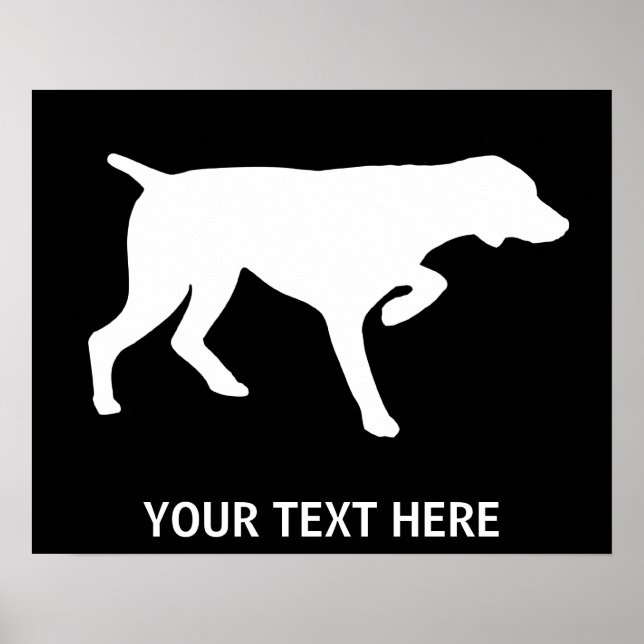 Tyska kortstolpar - hund - Anpassade Poster (Framsidan)