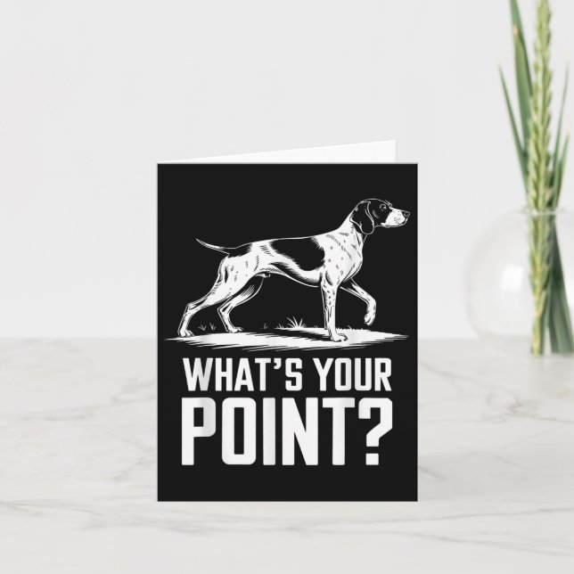 Tyska kortstolpar Hund Whyour Point Gs Kort (Framsida)