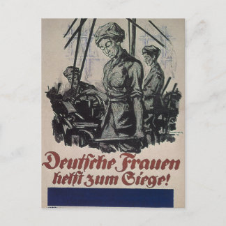 Tyska kvinnor, Poster work_Propaganda Vykort