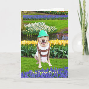 Tyska Lab Valentine Helgkort