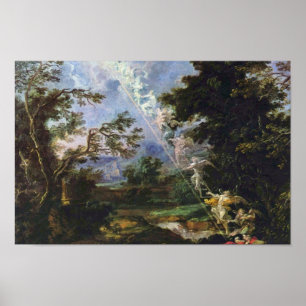Tyska "Landskap med Jacob-drömmen", " Poster