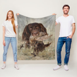 Tyska Långhåriga pekare Fleecefilt