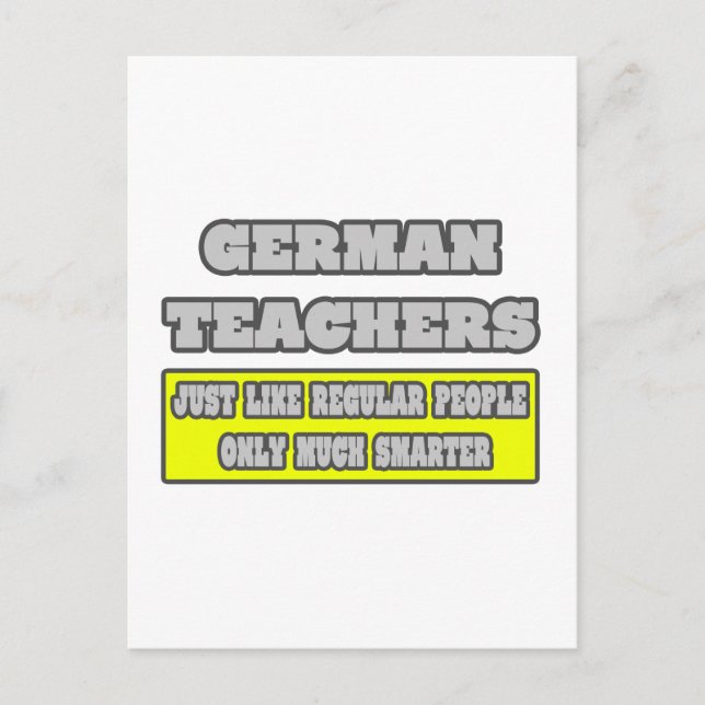 Tyska lärare..mycket smartare vykort (Framsida)