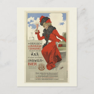 Tyska Lemonade Bon Bons Vintage Stil Vykort