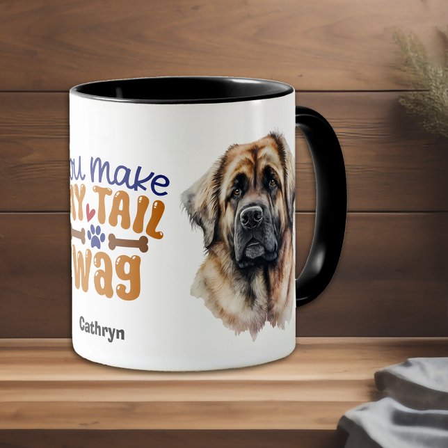 Tyska Leonberger Hund du gör min Svan-påse Mugg (Skapare uppladdad)