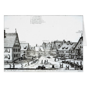 Tyska marknadsplatsen, 1704 hälsningskort
