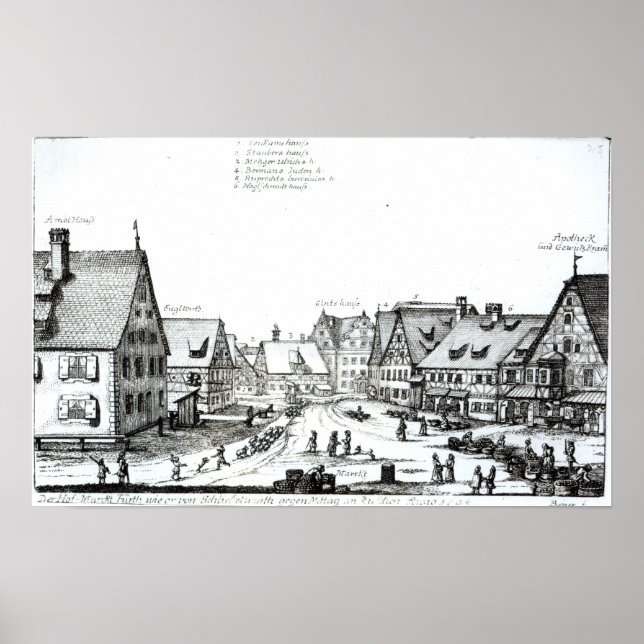 Tyska marknadsplatsen, 1704 poster (Framsidan)