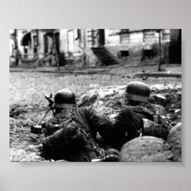 Tyska Maskin Gun Nest Poster (Framsidan)