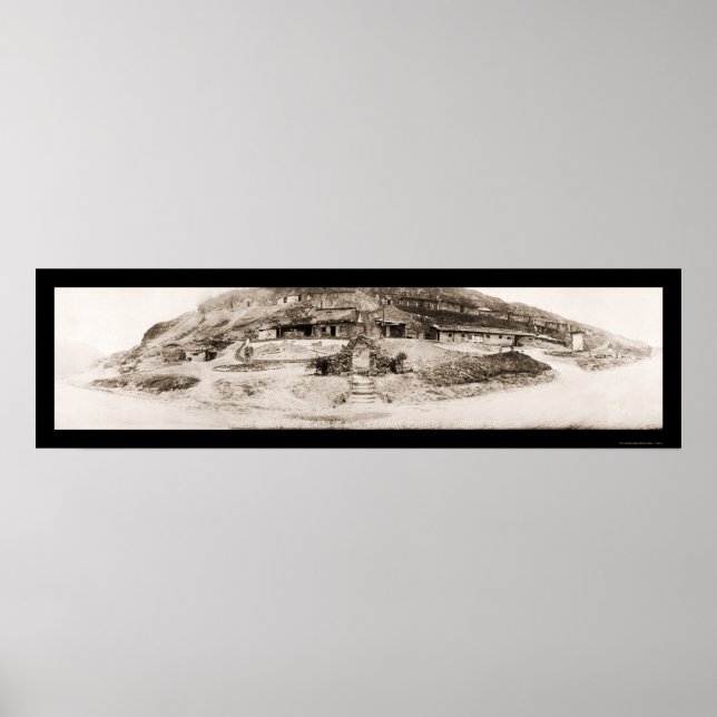 Tyska militärlägret Foto 1918 Poster (Framsidan)