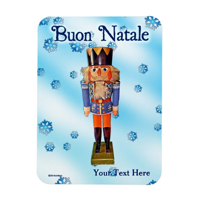 Tyska Nutcracker - Buon Natale Magnet (Vertikal)