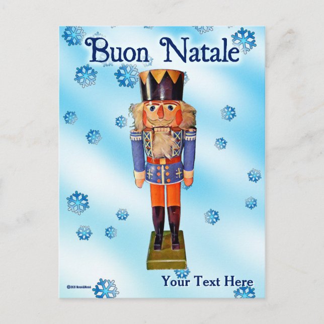 Tyska Nutcracker - Buon Natale Vykort (Framsida)