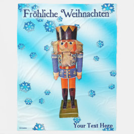 Tyska Nutcracker - Fröhliche Weihnachten Fleecefilt