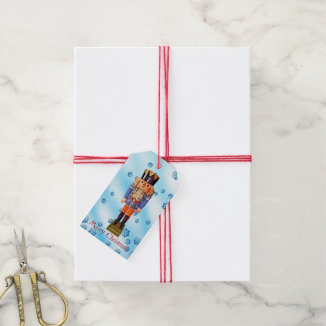 Tyska Nutcracker - God jul Presentetikett (Med Snöre)