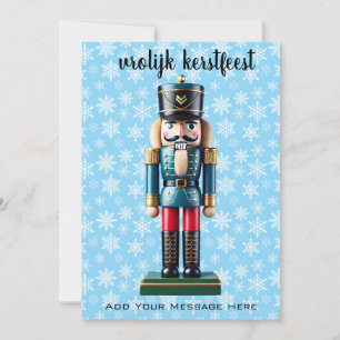Tyska Nutcracker - Vrolijk kerstfeest-Anpassningsb Julkort