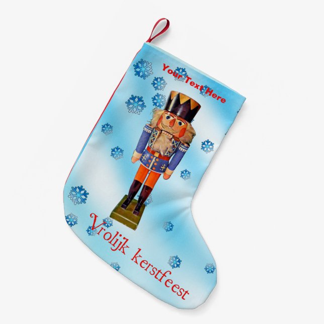Tyska Nutcracker - Vrolijk kerstfeest Liten Julstrumpa (Framsidan (Hängande))