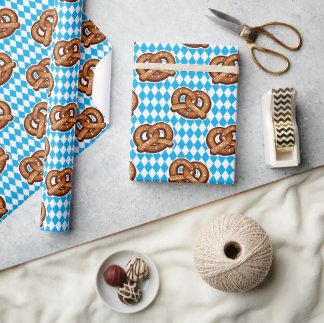 Tyska Oktoberfest-pretzels Presentpapper
