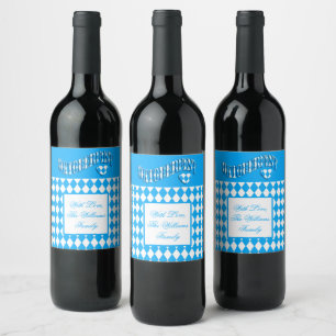 Tyska ölfestivalens eget namn Oktoberfest Vin Vinflaska Etikett