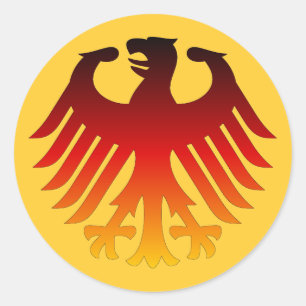 Tyska örnen runt klistermärke