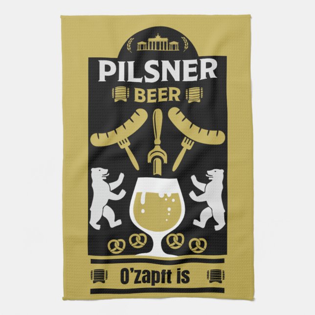 Tyska pilsner Beer Drinkers Kökshandduk (Vertikal)