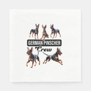 Tyska Pinscher Crew Pappersservett