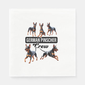 Tyska Pinscher Crew Pappersservett