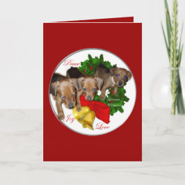 Tyska Pinscher-julklappar Helgkort