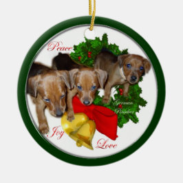Tyska Pinscher-julklappar Ornament