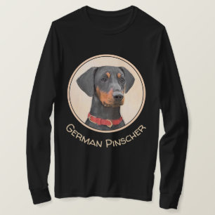 Tyska Pinscher-målning - Cute Original Hund Art T Shirt
