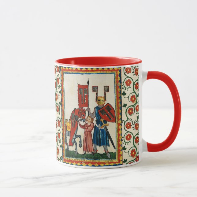 TYSKA POET SOM TEUTONIC KNIGHT MEDIEVAL MINIATUR MUGG (Höger)
