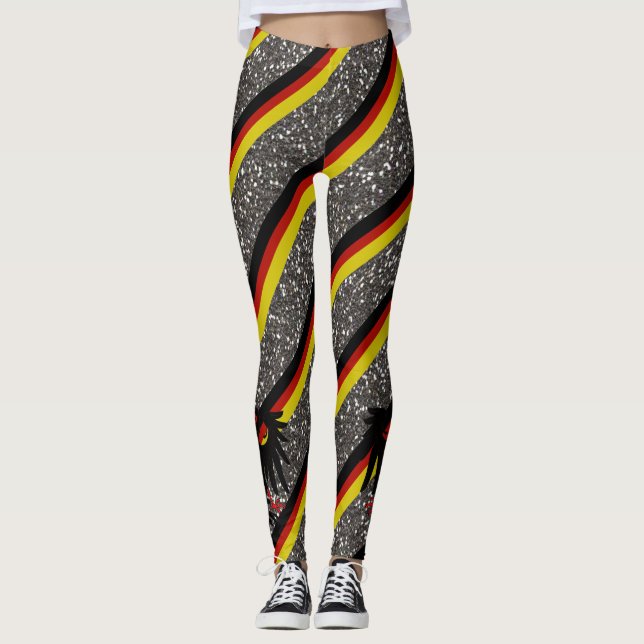 Tyska rand flagga leggings (Framsida)
