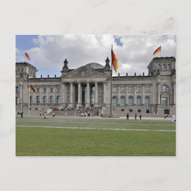Tyska Reichstag byggnad Vykort (Framsida)