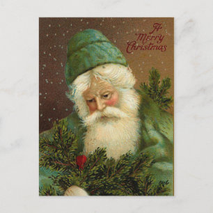 Tyska Santa julvykort Helg Vykort