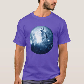 Tyska schackherde Hund Måne Hund Mamma Pappa Kvinn T Shirt